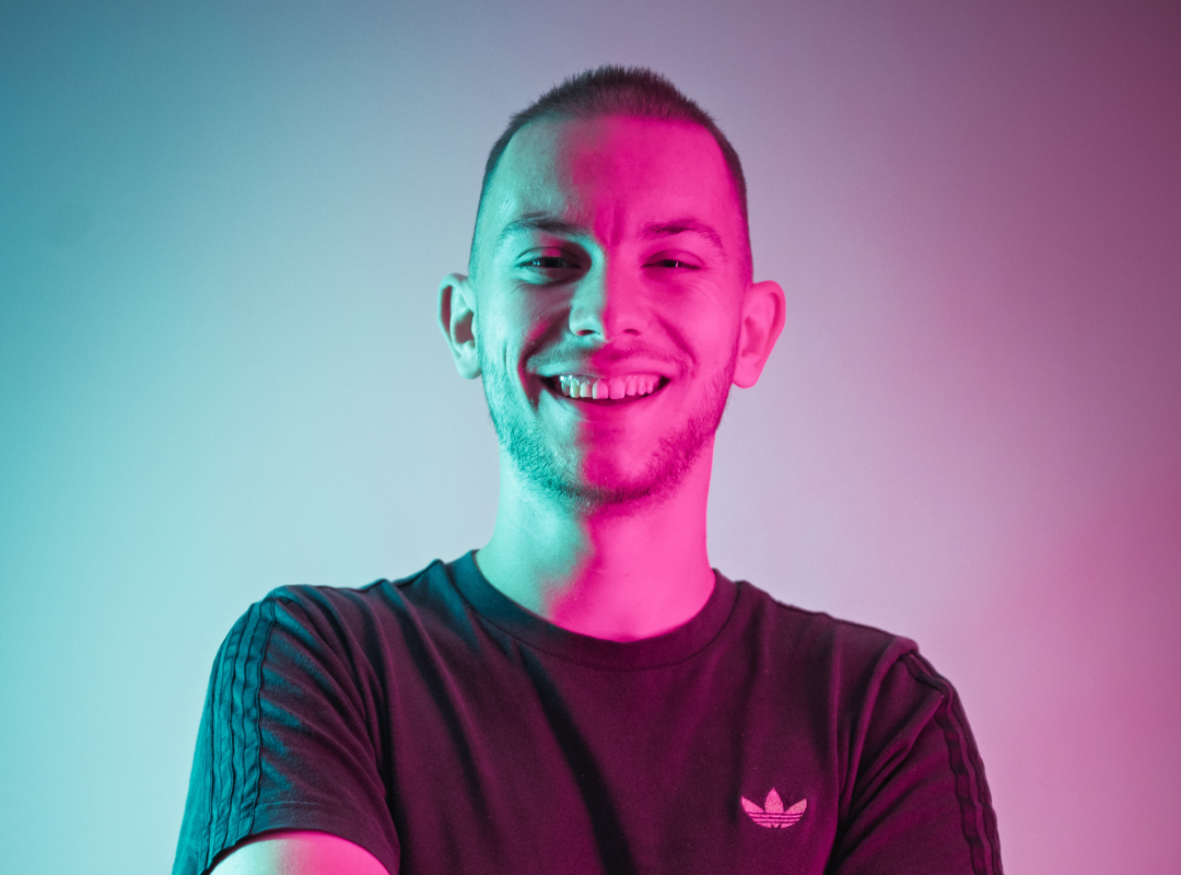 Student smiling at the camera.