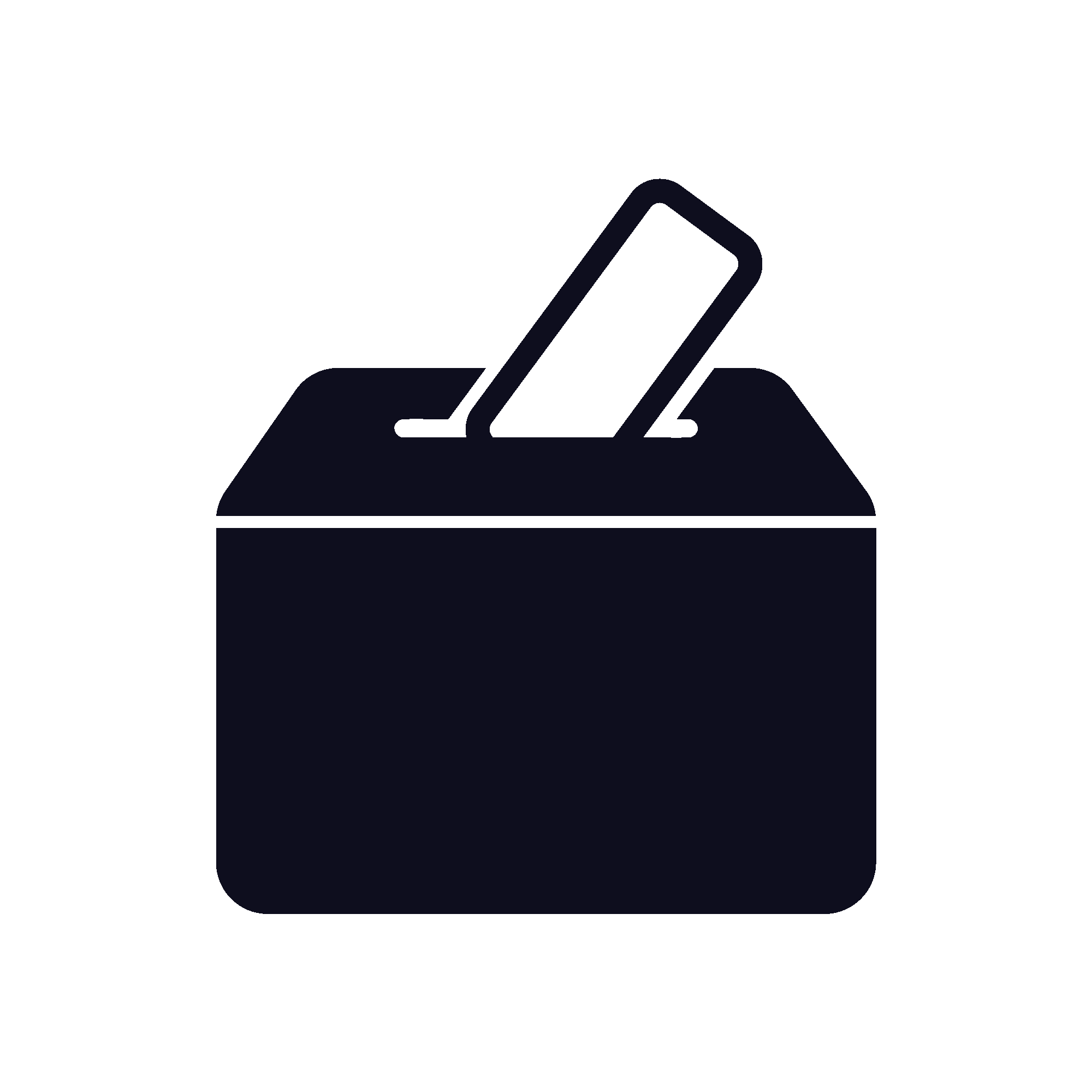 An icon of a ballot box